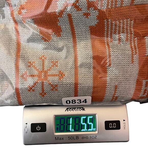 Traeger BBQ Novelty Sweater Mens XXL Orange Grey Farm Barn Pigs Grill Gift Idea - Picture 7 of 8